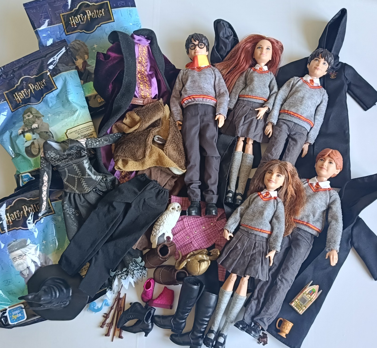 Lotto Bambole Mattel Harry Potter Personaggi Eurospin + vestiti e accessori