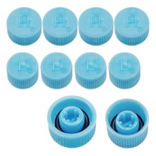 Car A/C Valve Core Cap, AC System Charging Port Seal Caps, Leakproof High 10PCS