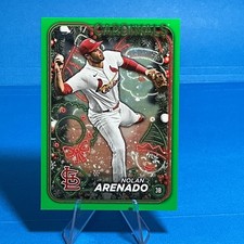 2024 Topps Holiday #H139 Nolan Arenado Green Glitter #/5 St. Louis Cardinals 