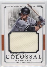 2017 Panini National Treasures Colossal Materials 39/99 Brandon Belt #CM-BR o3p