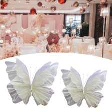 Gauze Fake Butterfly Wedding Decor Backdrop Party Giant Artificial Butterfly