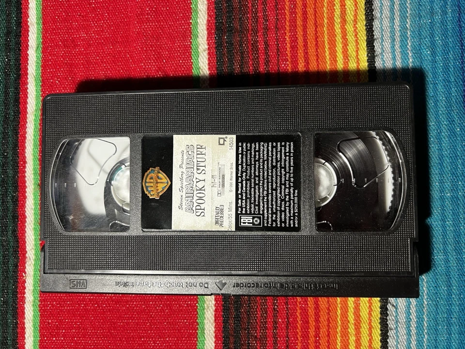 Animaniacs Spooky Stuff VHS Tape TESTED 1996 Warner Brothers Steven Spielberg - Image 3 of 4