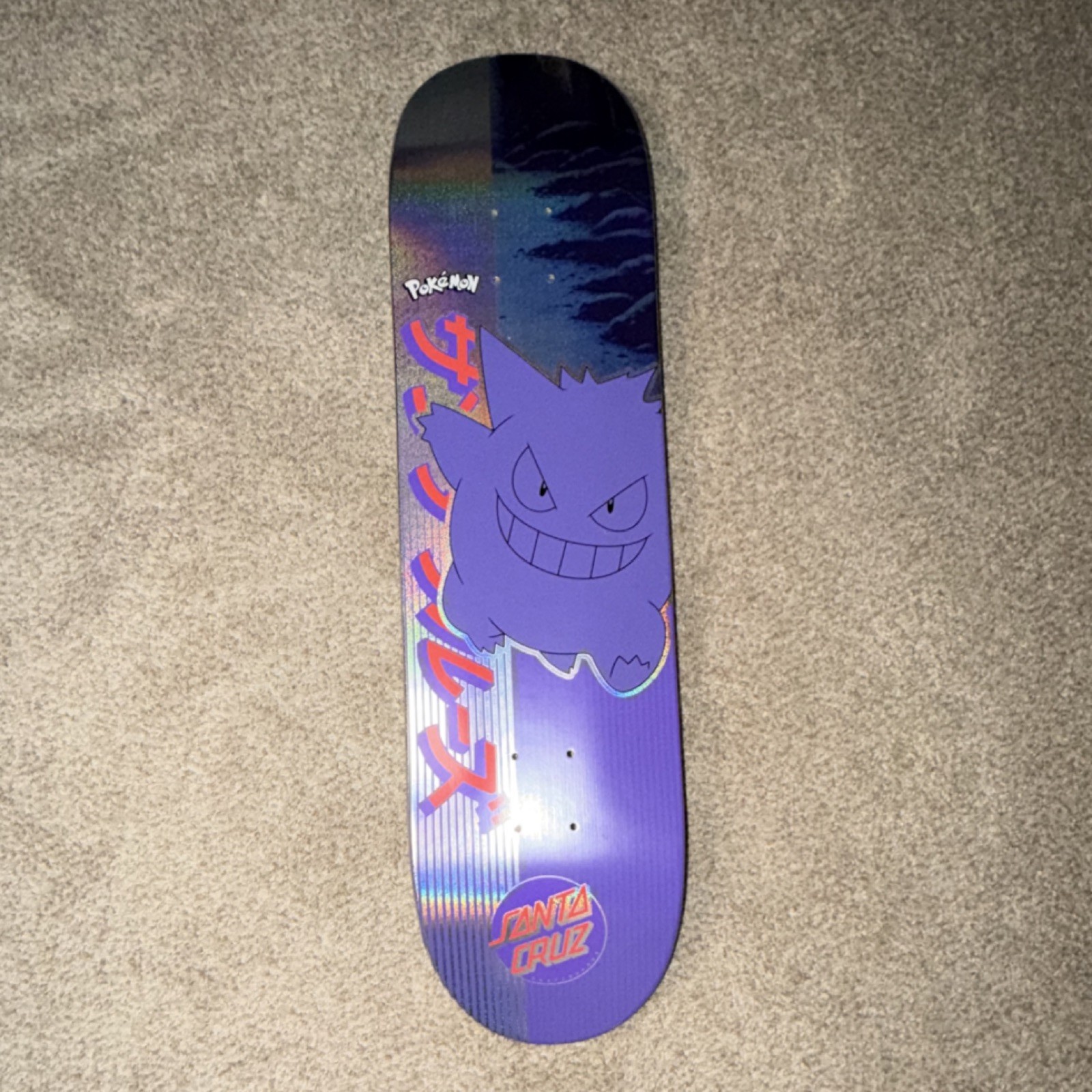 Santa Cruz x Pokémon Gengar Skateboard Deck MPN 789L24L31
