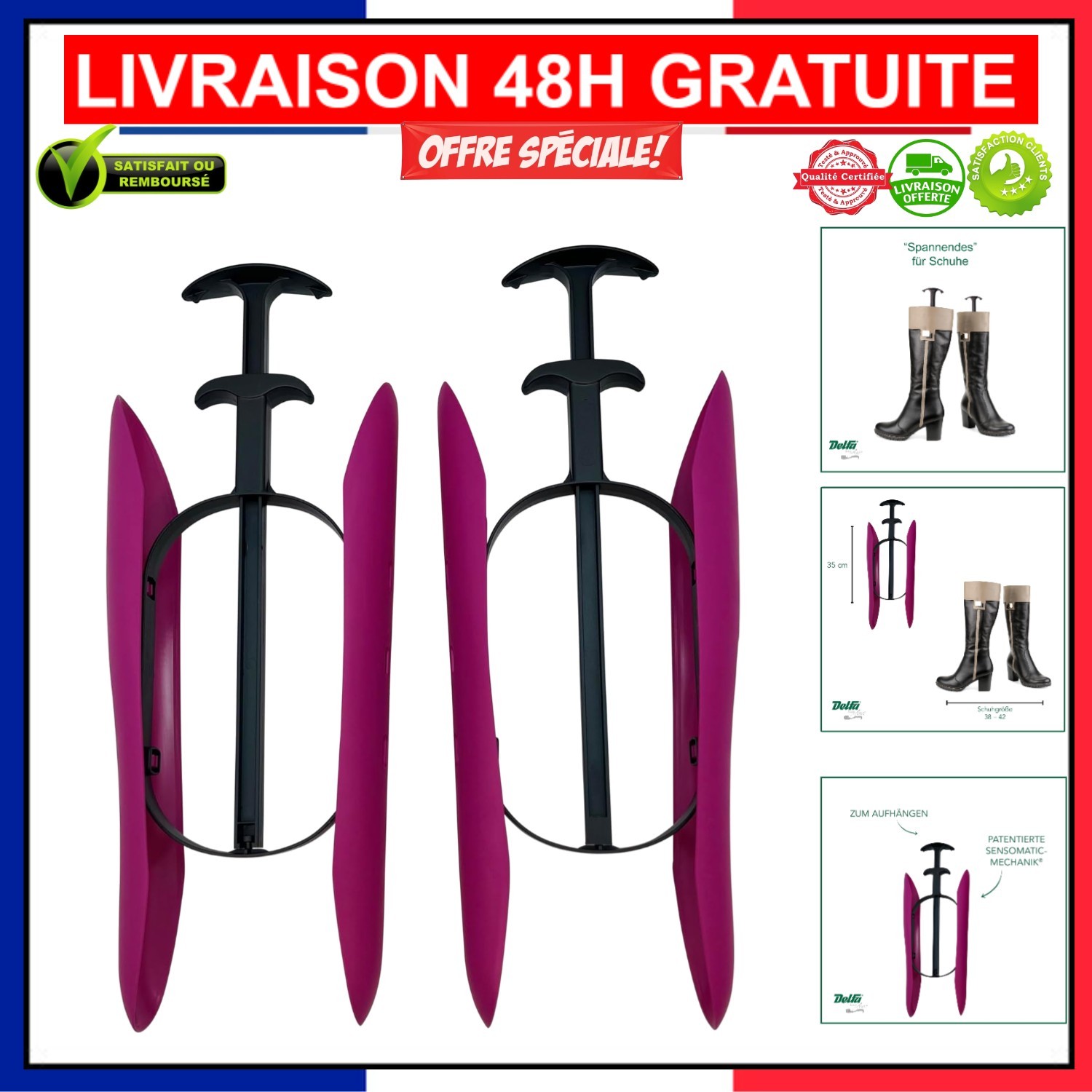 Embauchoirs DELFA Sensomatic pour un dressing de bottes ordonné