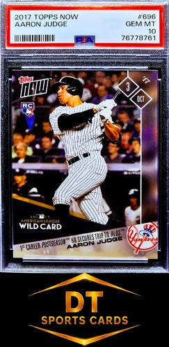 2017 TOPPS NOW AARON JUDGE #696 (RC) PSA 10 GEM MINT