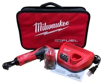 Milwaukee 2457-21 M12 12V 3/8" Ratchet Kit w/ 1.5Ah Battery, Charger & Tool Bag