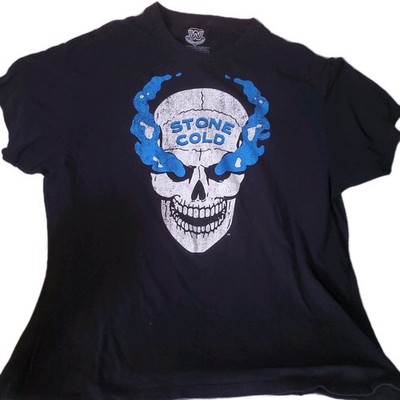 WWE Stone Cold Steve Austin Smoking Skull Men's T Shirt 2X 2017 Ripple Junction