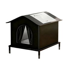 Outside Cat House Weatherproof Elevated Shelter With Removable