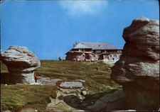 Cabana Babele Bucegi Mountains Romania vintage postcard h115
