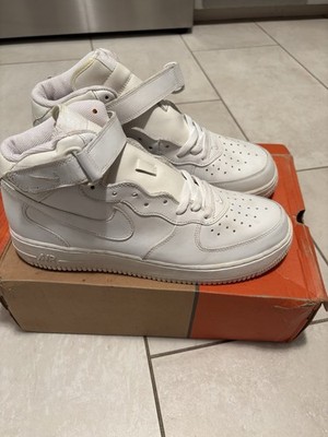 Nike Air Force 1 Mid 'White on White' (Early 2000s Vintage) - Unworn / Deadstock