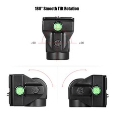 Andoer M-12 Monopod Tilt Head Panoramic Head Telephoto Bird Watching With 2pcs