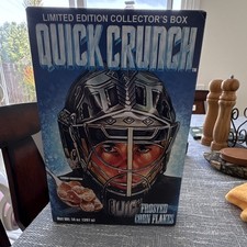 Quick Crunch Collector's Cereal Box 14oz Jonathan Quick LA Kings Hockey