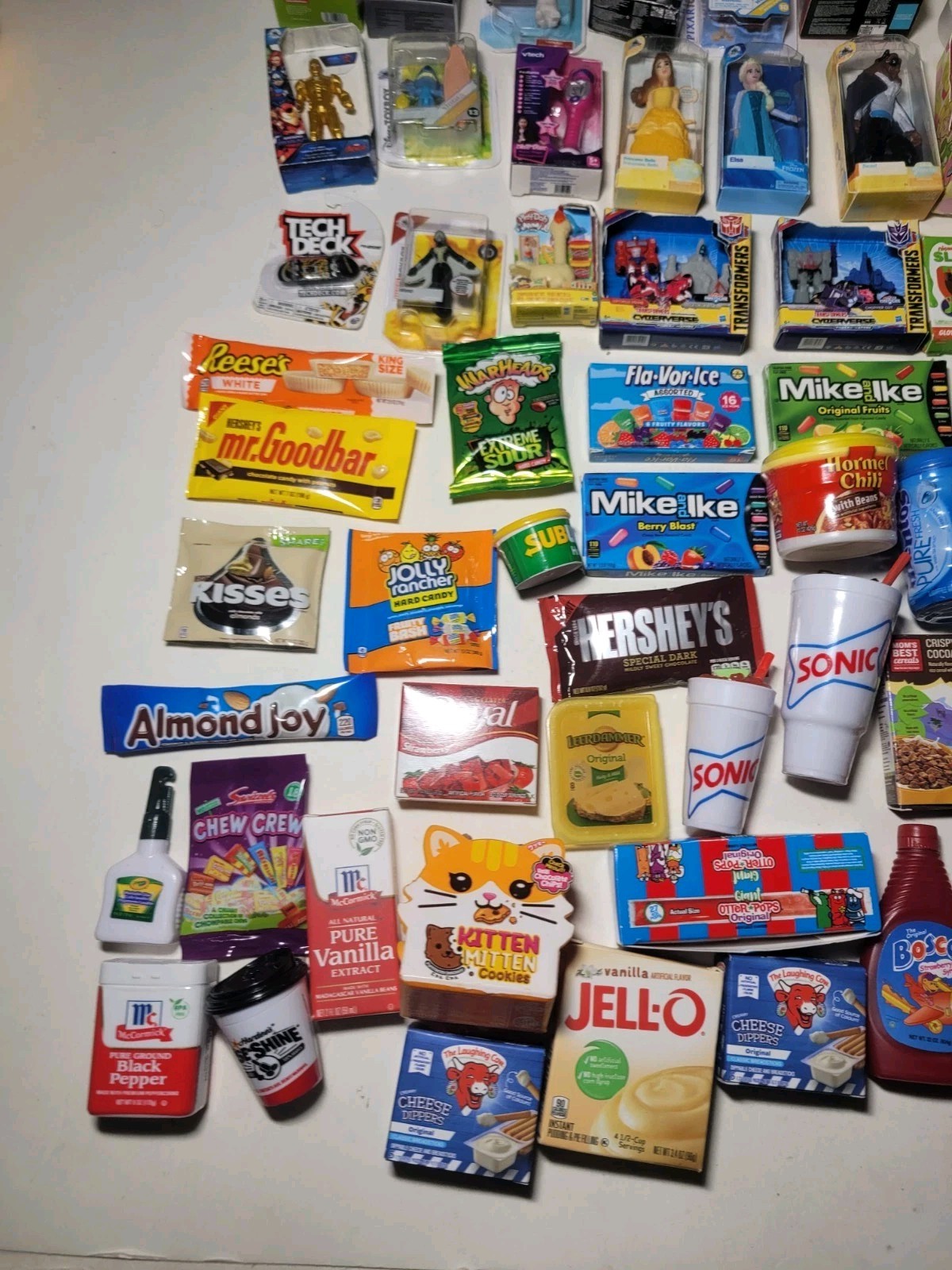 Zuru Mini Brands Lot of 104 No Duplicates Toys Food Bathroom Candy Gold