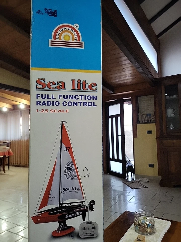 Modellino Sea Lite 1:25 Barca a Vela Radiocomandata 27.095 Mhz - Immagine 4 di 4