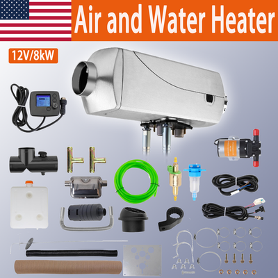 #ad Diesel Heater 12V 8KW Air Water Heater for RV Water Heating with LCD Display $248.99