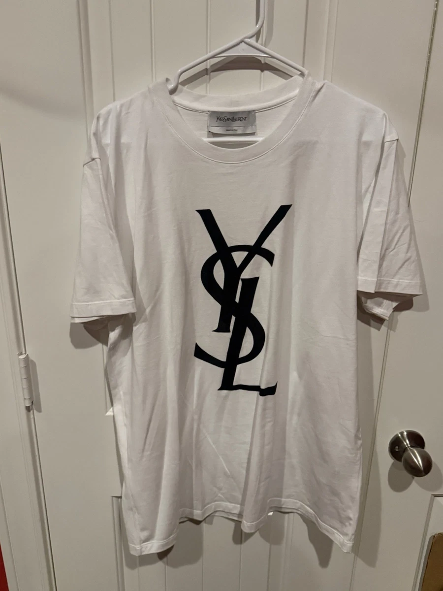 Ysl Logo Shirt In Men's T-Shirts for sale | eBay