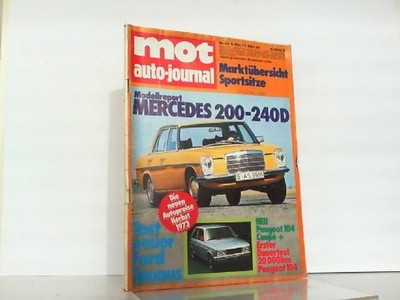 mot auto-journal. Heft 20 / 1973. vereinigt mit motor-Rundschau + kritik. Pietsc