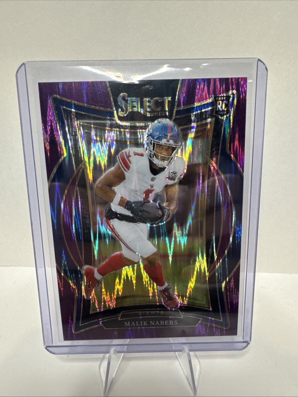 2024 Panini Select 29 Malik Nabers RC Purple Shock 322/360