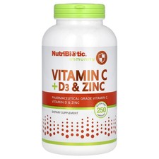 Immunity, Vitamin C  D3  Zinc, 250 Capsules