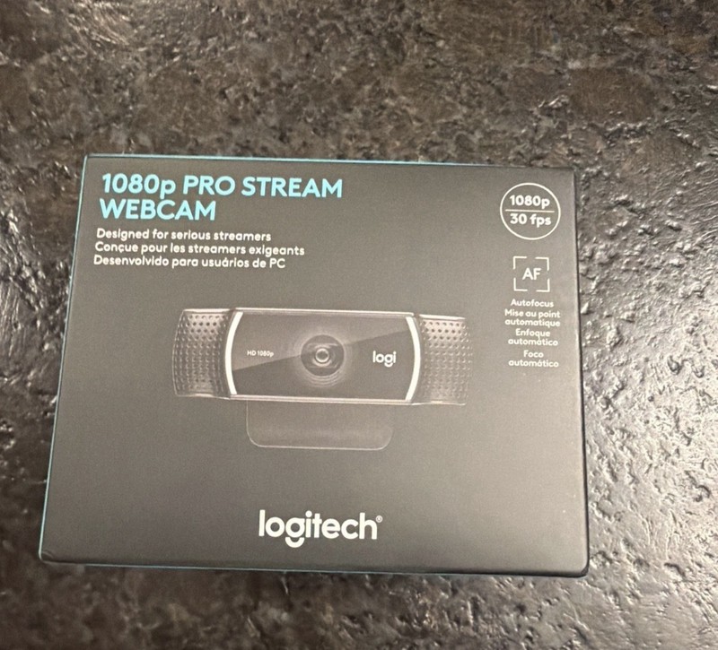 Logitech 1080p Pro Stream Webcam Black BRAND NEW SHIPPING