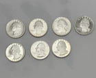 1992-1998 S Silver Proof Washington Quarters 90% Lot 7 Coins #1163