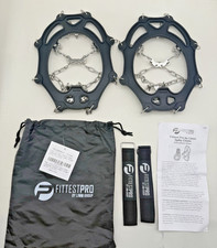 Ice Snow Anti Slip Spikes Grips Grippers Crampons Ice Cleats For Shoes Boot XL