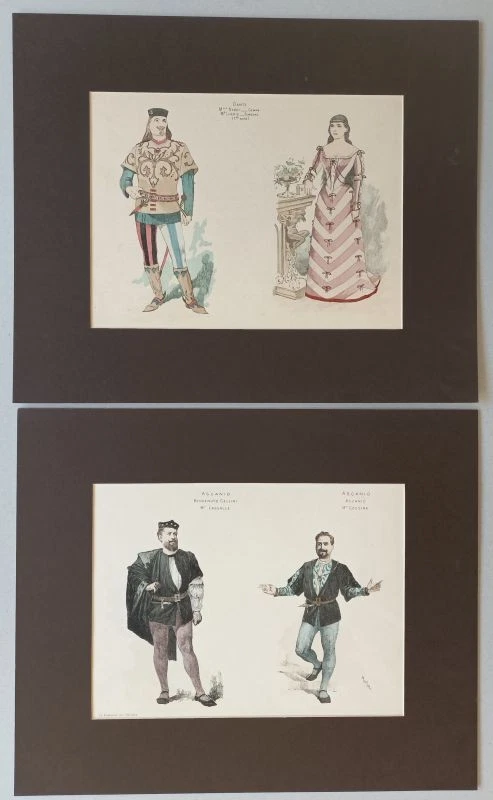 Puppentheater Ballett Schauspieler Marionetten-Spiel 13 Druckgraphiken 1873-1919 - Bild 4 von 4