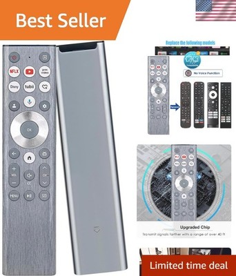Backlit Voice Remote for Hisense U6 U7 U8 Models - Quick Response & Lightweight