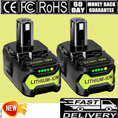 2Stück 18V 5Ah Original Akku für RYOBI One+ Plus Lithium RB18L50 P104 P108 P109