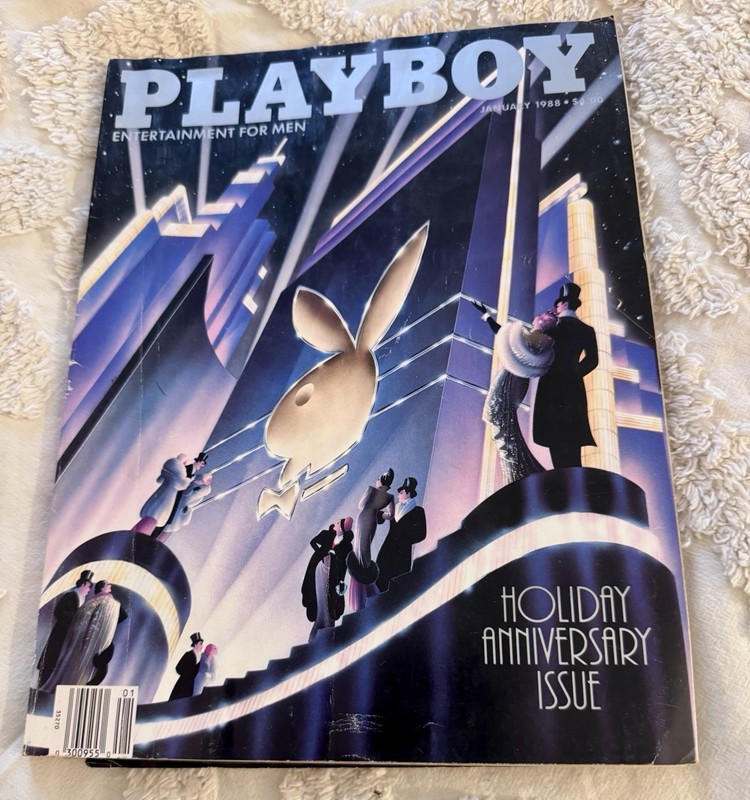 Playboy Magazine January 1988 Holiday Anniversary Issue 228 Pages