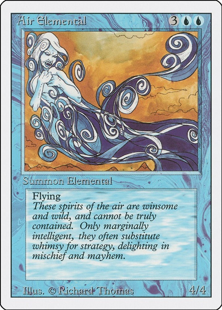 Air Elemental #47 (MP) Revised Edition (3ED) MTG