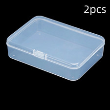 2Pcs/4Pcs Blank Playing Card Boxes with Snap Closure, Empty Plastic Storage Boxe