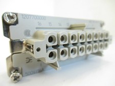 Connector, Insert, HE Series, Cable Mount, Receptacle, 16 Contacts, USED TESTED