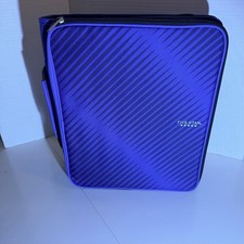 Mead Five Star 2" Blue Ring Binder 880 Sh. Zipper 5 Tab Expand. File w/ Handle