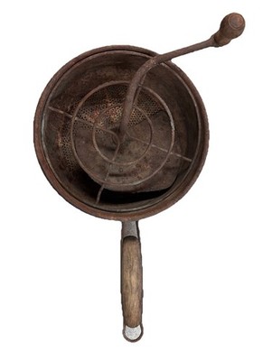 Vtg Rustic FOLEY FOOD MILL  Grinder / Masher Hand Crank 7'' All Original Parts