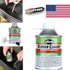 Tire Repair Rubber Cement 8 Ounce Bottle Water Resistant Medium Viscosity