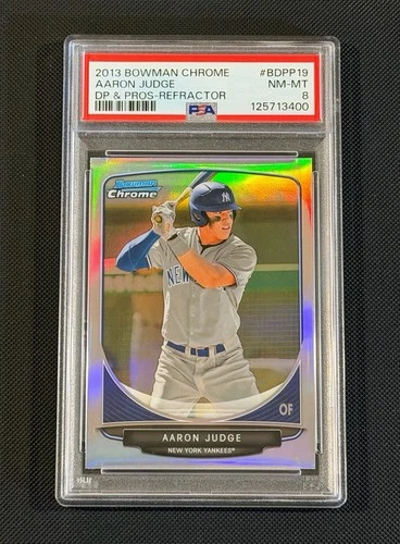 2013 Bowman Chrome #BDPP19 Aaron Judge Draft Picks & Prospects Refractor PSA 8