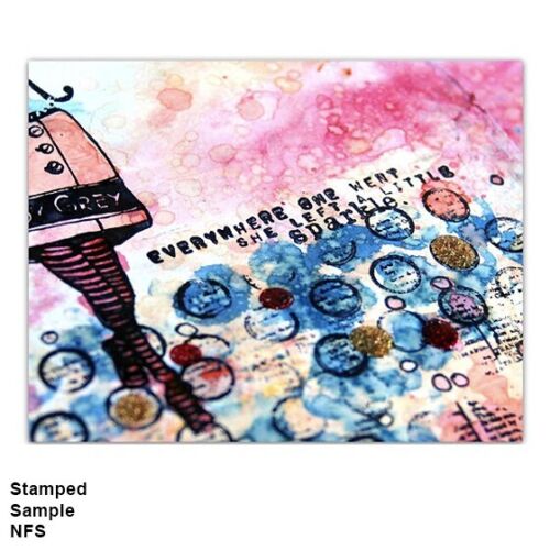 SPARKLE Wood Rubber Stamp, Saying, Inspirational Words Phrase Greetings Glitter - Picture 6 of 8