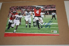 OHIO STATE BUCKEYES CURTIS SAMUEL #4 SIGNED 11X14 PHOTO VS MICHIGAN BECKETT