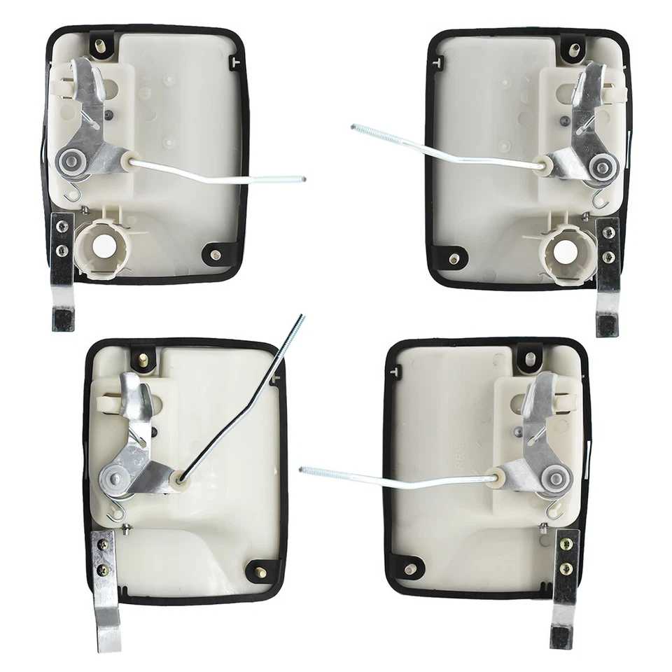 Front & Rear Oxford White Door Handle Set For 1999-2016 Ford Super Duty Crew Cab Foto 2 de 4