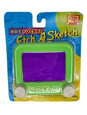 Etch A Sketch Rare Green With White Knobs #516 mini Original Ohio Art Hot Pocket