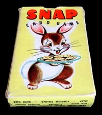 Vintage 1940's SNAP Card Game 3011 Whitman Publishing Co USA Complete Deck