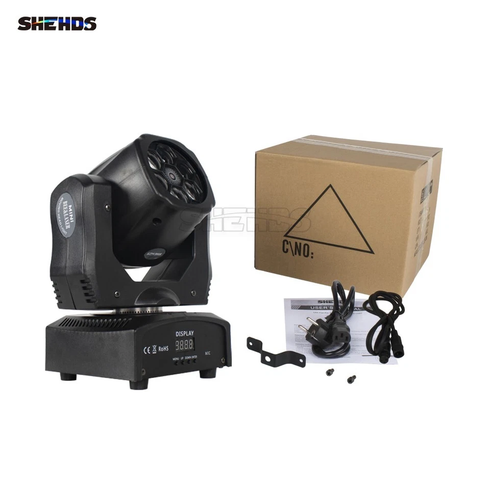 6x15W LED Bee Eye Moving Head Lighting RGBW Stage Light DMX DJ Disco KTV Bar - Image 4 of 4