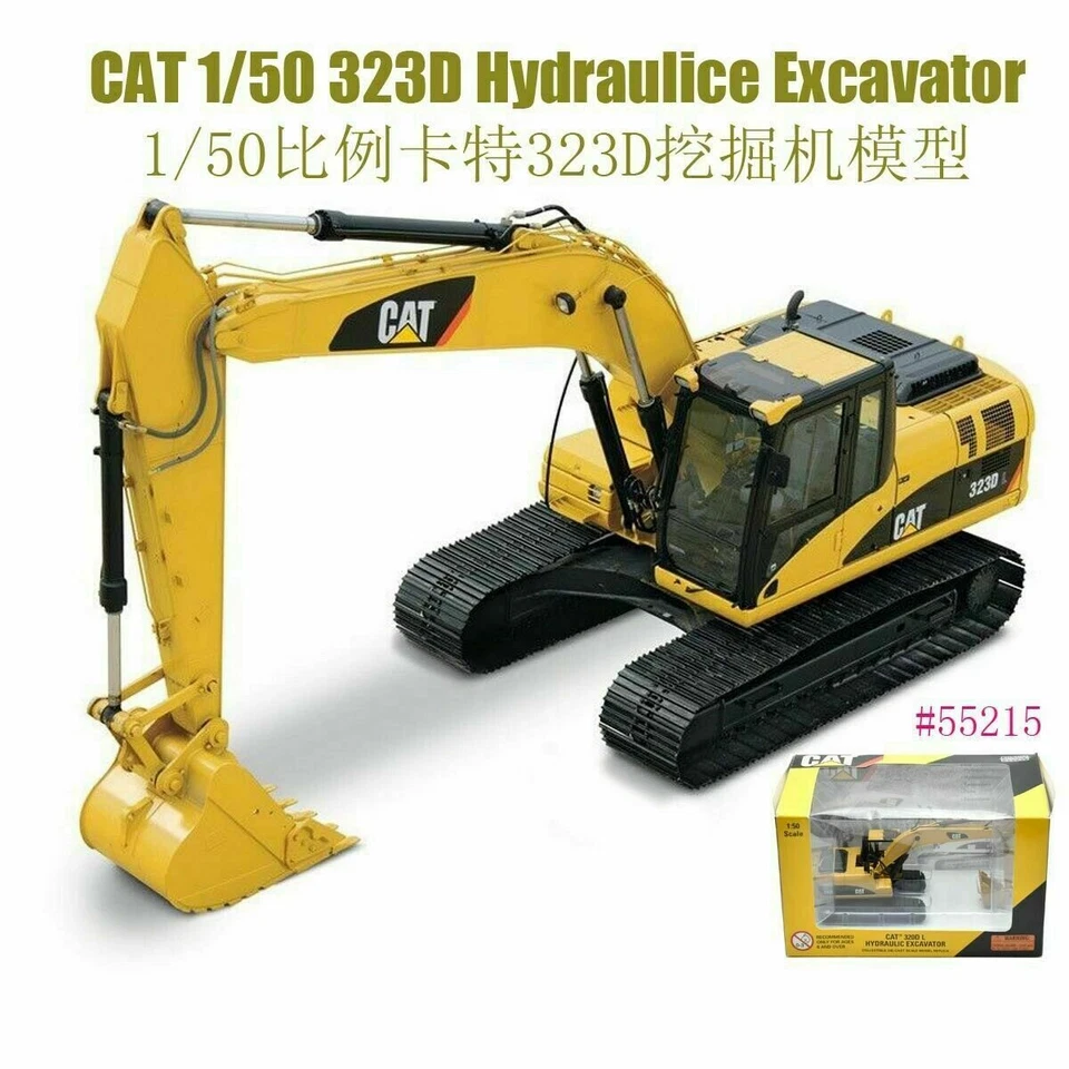 Norscot Caterpillar Cat 323D L Hydraulic Excavator 1/50 DieCast 55215 New in Box - Image 4 of 4