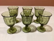 Noritake Provincial Moss Green Wine Glasses Set of 6