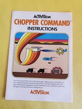 Vintage 1982 ACTIVISION: CHOPPER COMMAND Instructions Video Game Brochure only 