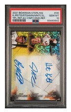 2021 Bowman Sterling Kjerstad Rutschman Mountcastle Auto /3 PSA 10
