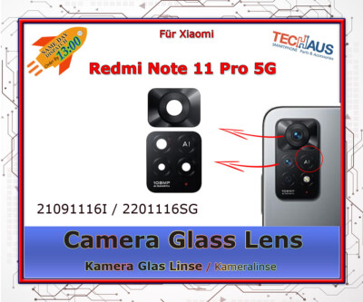Kamera linse Glas Scheibe für Xiaomi Redmi Note 11 Pro 5G Camera Lens Glass