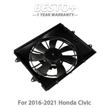 Radiator Cooling Fan Assembly For Honda Civic 2.0L 2016 2017 18-21 190195BAA01