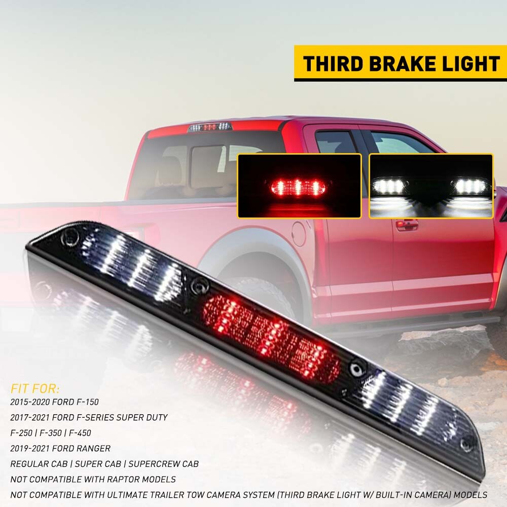 2015-2020 Ford F-150 LED Smoked Third Brake Light Replacement